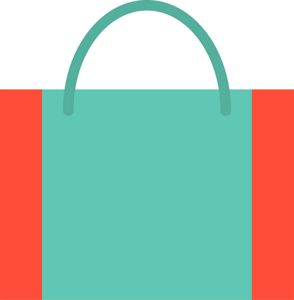 ícone bolsa de moda saco em estilo plano - Vetor, Imagem