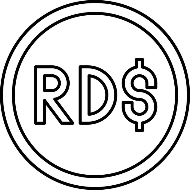 République dominicaine peso icône icône peso - Vecteur, image