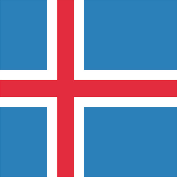 ikona země vlajky v plochém stylu - Vektor, obrázek