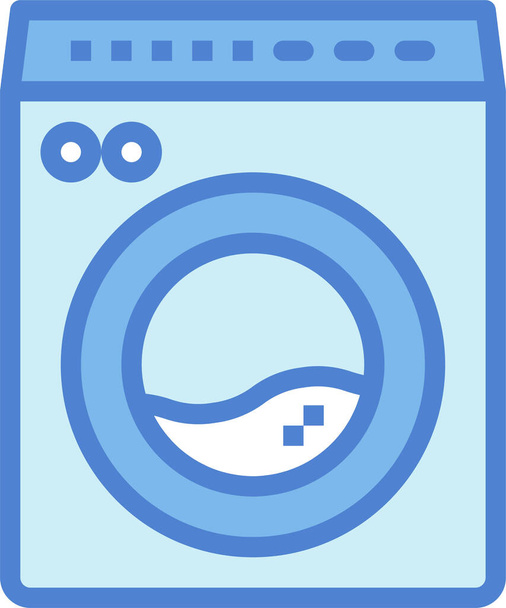 eletrônica ícone de lavanderia doméstica no estilo filledoutline - Vetor, Imagem