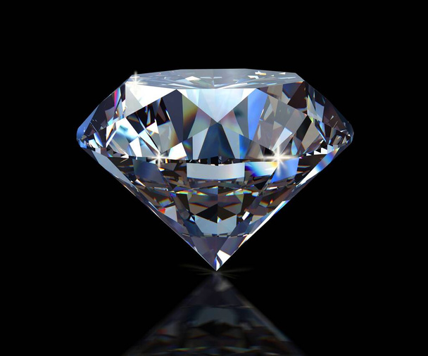 Бриллиант, бриллиант блестящей огранки, бриллиант высокого качества - Фото, изображение