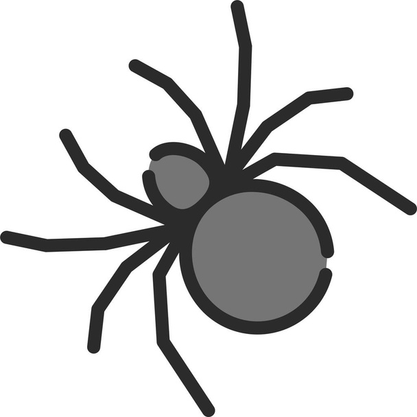 animal arachnid halloween icon in filledoutline style - Vector, Image