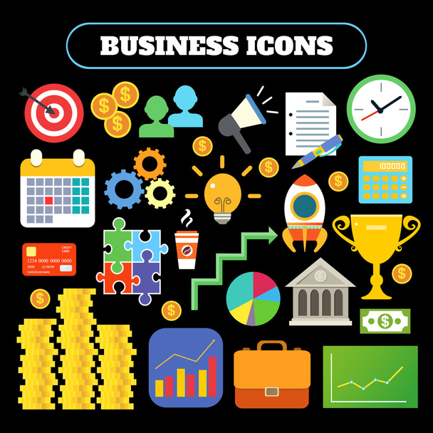 Business icons set - Διάνυσμα, εικόνα