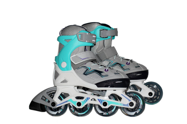 roller skates on a white background - Photo, Image