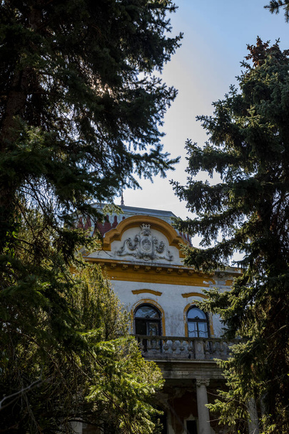old building in the city in park  on nature background - Foto, afbeelding