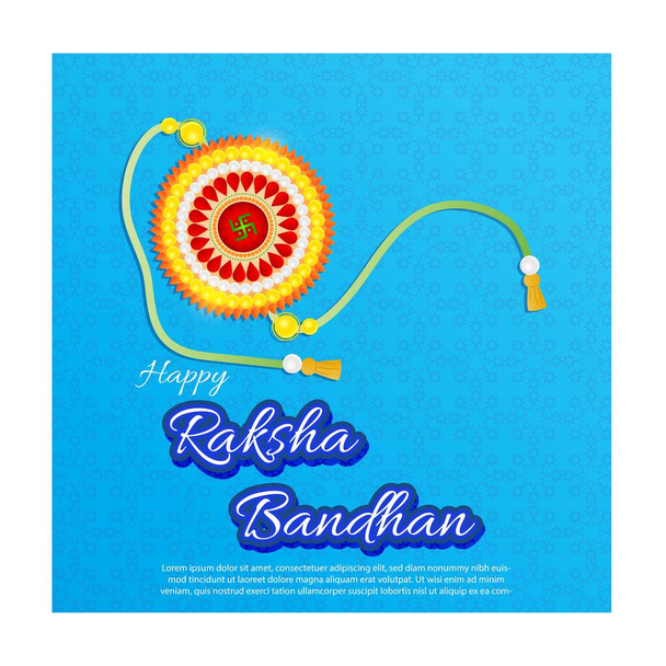illustration vectorielle pour festival indien Raksha Bandhan signifie Raksha Bandhan - Vecteur, image