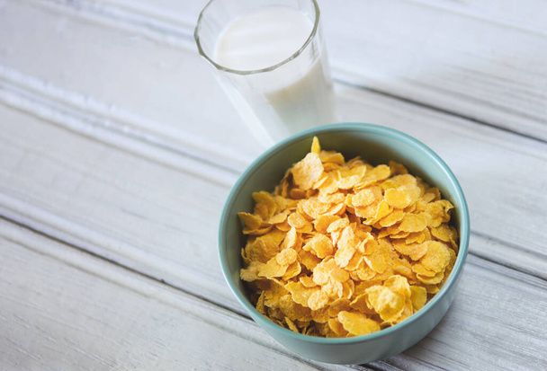Corn flakes for Breakfast. - Photo, image