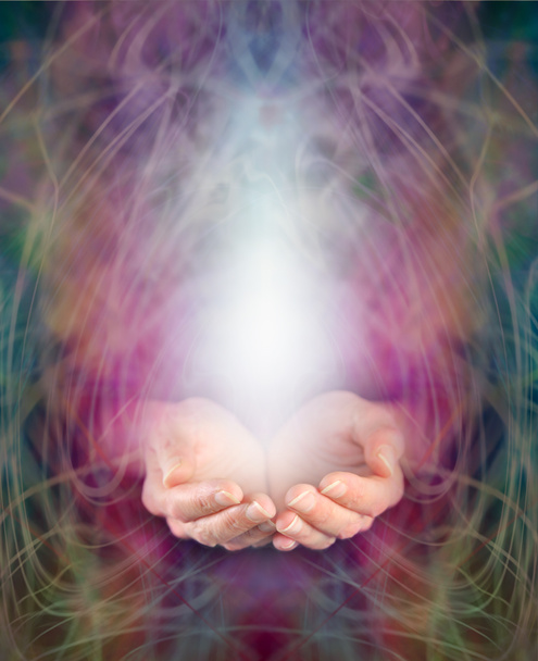 Healing kädet ja energia ilmentymä
 - Valokuva, kuva