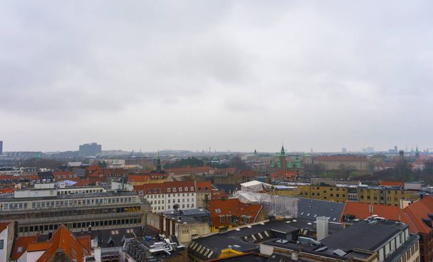 Kodaň, Dánsko - 26. listopadu 2019: Krásný letecký pohled na krajinu města Kodaně  - Fotografie, Obrázek