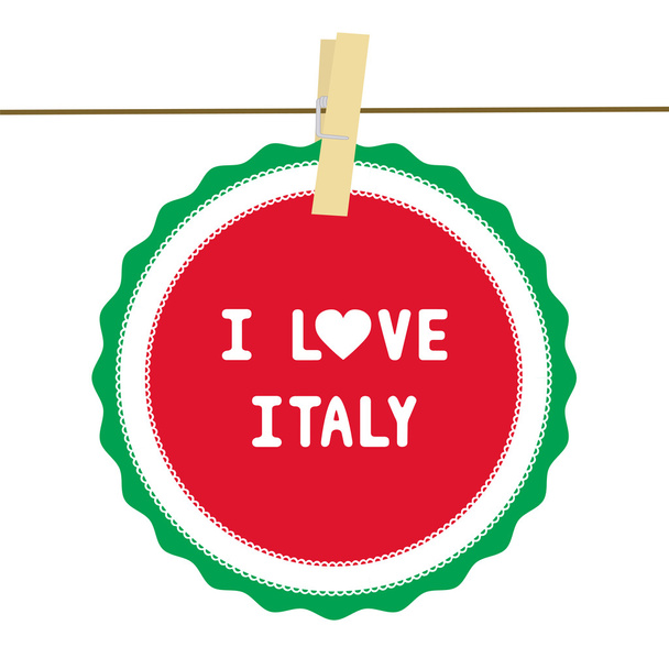 I lOVE ITALY4 - Вектор,изображение