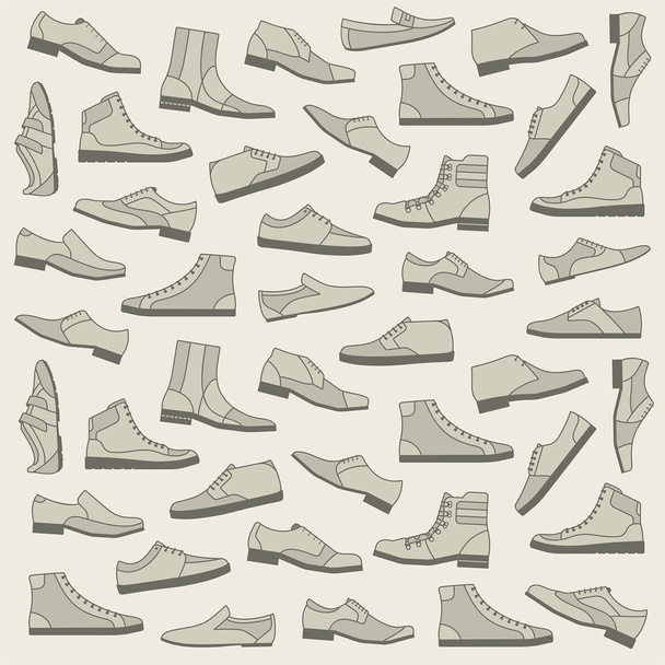 Schuhe nahtloses Muster - Vektor, Bild