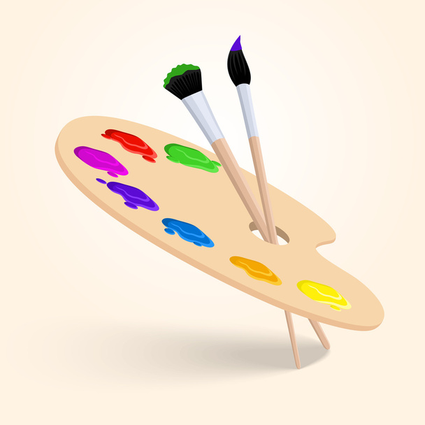 Arte paleta de colores
 - Vector, Imagen