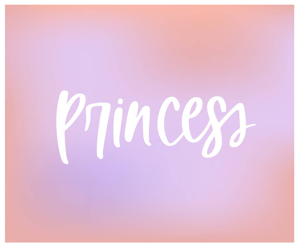  princess inscription vector illustration  - Vector, Imagen