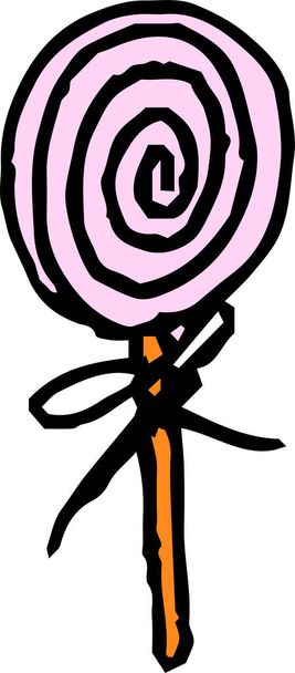 Esta es una ilustración de Cute lollipop graffiti dibujado por un niño  - Vector, Imagen