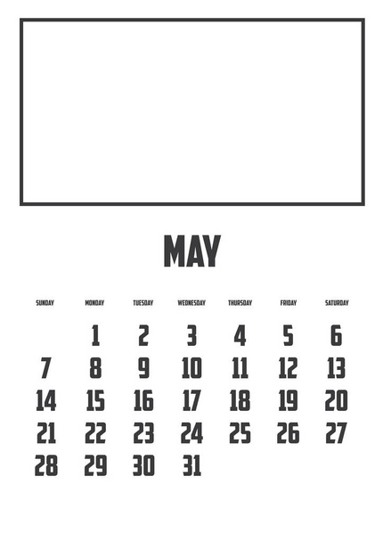 A Calendar Isolated on a Background - Vector, afbeelding