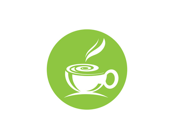 Шаблон логотипу чашки чаю Векторний дизайн ілюстрації
 - Вектор, зображення