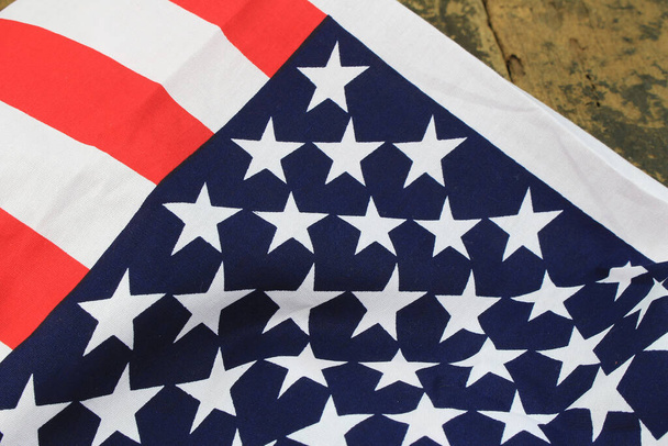 Amérique drapeau mur fond - Photo, image