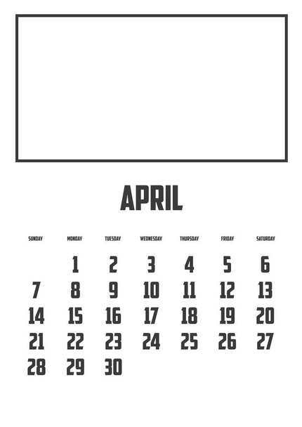 A Calendar Isolated on a Background - Διάνυσμα, εικόνα