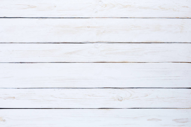 Bílé dřevěné texturované pozadí šablony. Prázdné místo pro návrh  - Fotografie, Obrázek