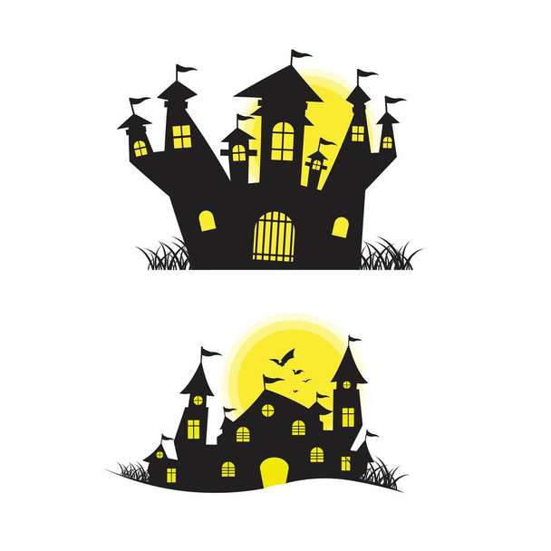 House halloween background vector illustration design template - Vector, Image