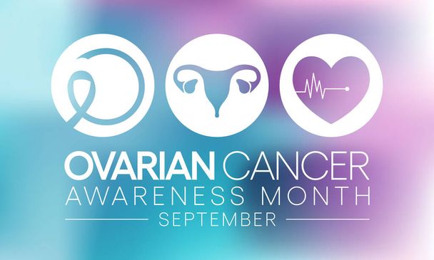 Ovarian Cancer awareness month is observed every year in September, it is a group of diseases that originates in the ovaries, or in the related areas of the fallopian tubes and the peritoneum. Vector - Vector, Image