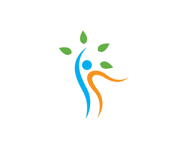 Zdrowe życie Logo szablon wektor ikona ilustracja projekt - Wektor, obraz
