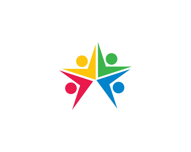 Прийняття та догляд за спільнотою Шаблон логотипу Векторна піктограма
 - Вектор, зображення