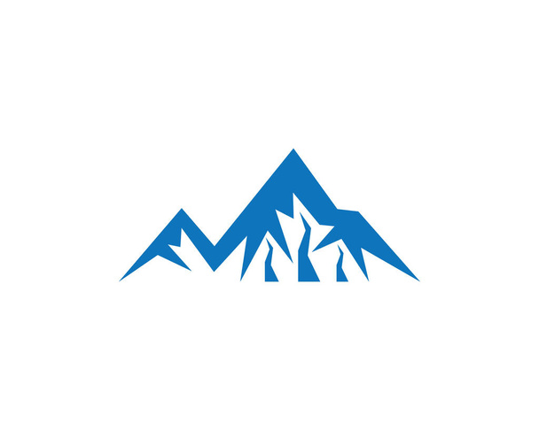 Korkea Mountain kuvake logo Liiketoimintamalli vektori - Vektori, kuva