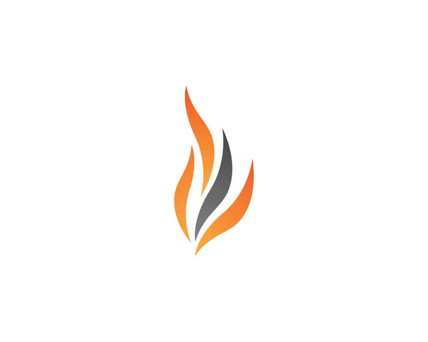 炎のロゴテンプレートベクトルアイコン石油、ガス、エネルギーのロゴコンセプト - ベクター画像