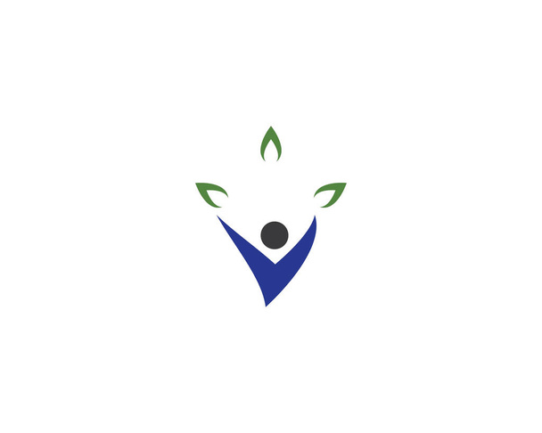 Egészséges élet logó sablon vektor ikon illusztráció tervezés - Vektor, kép