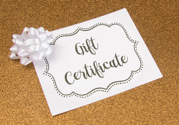 An Advertisement for Gift Certificates  - Photo, Image