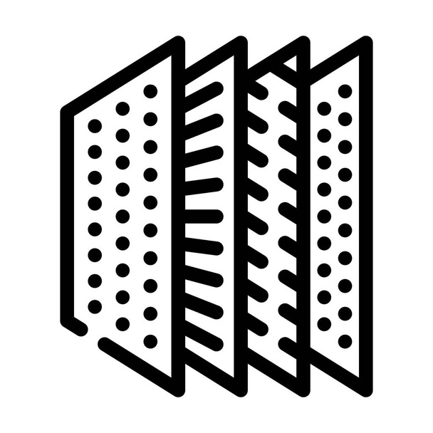 struktura filtr linia ikona wektor ilustracja płaska - Wektor, obraz