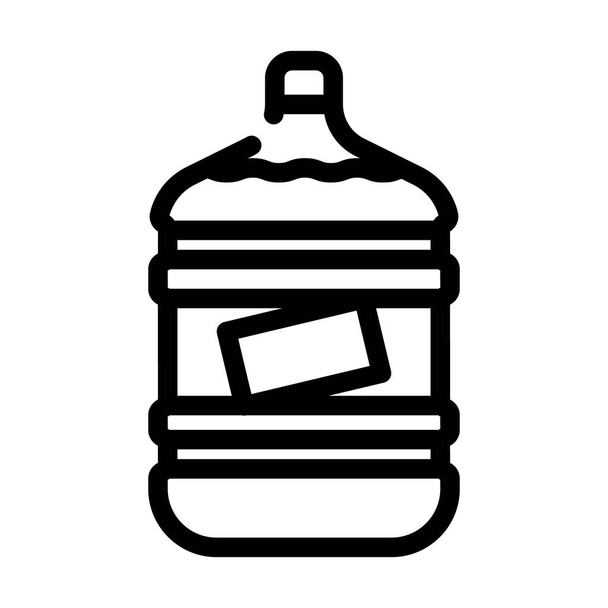 water bottle line icon vector illustration flat - Vector, Image
