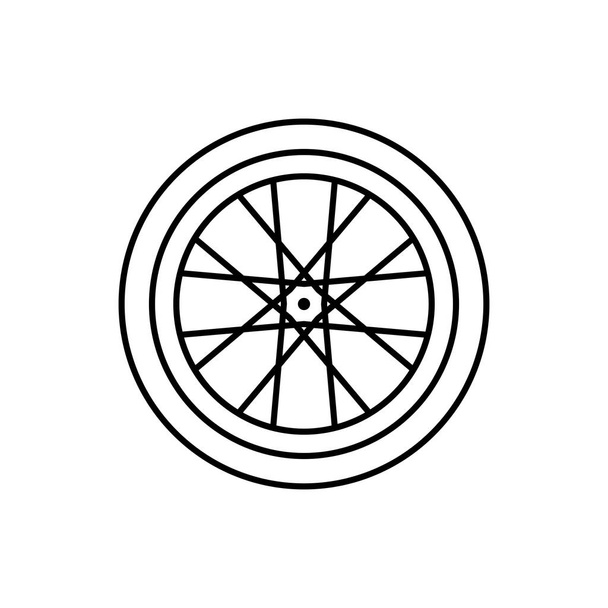 bicycle wheel icon vector illustration - Vector, Image