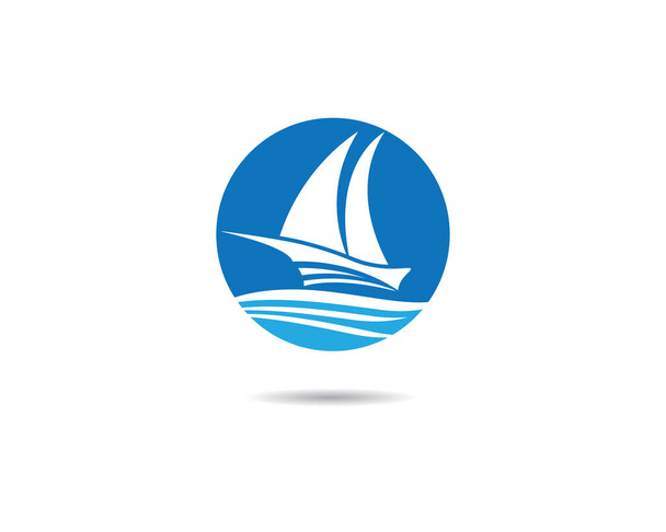 výletní loď Logo Návrhy vektorových ikon - Vektor, obrázek