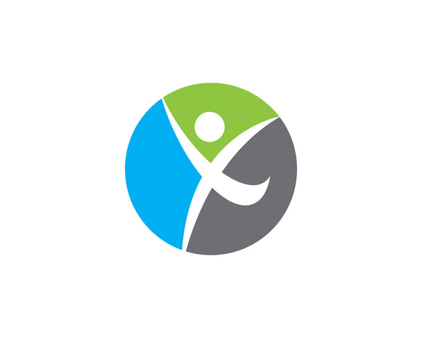 Design di illustrazione dell'icona vettoriale modello logo vita sana - Vettoriali, immagini