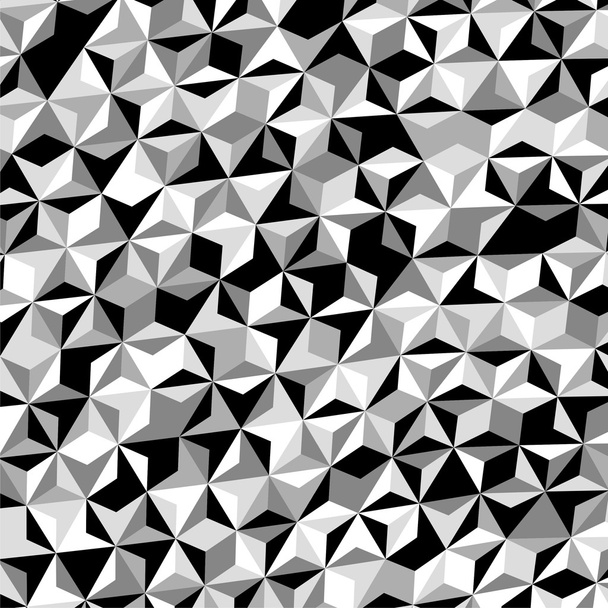 schwarz weiß grau Dreieck Muster Vektor - Vektor, Bild