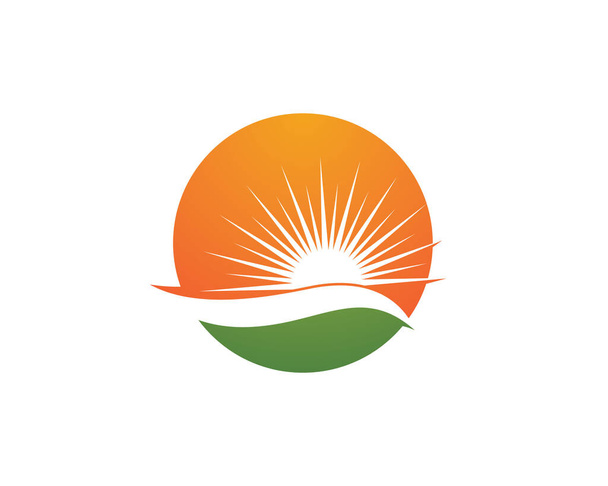 Logo słońca szablon wektor ikona ilustracja projekt - Wektor, obraz