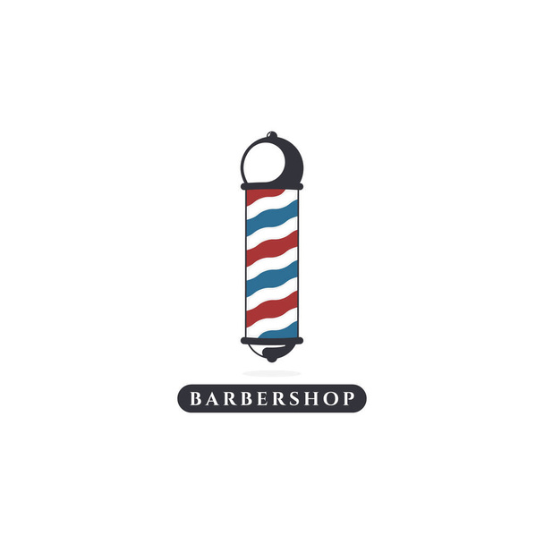 Vector Barber shop vintage logo isolated on a white background - Vetor, Imagem