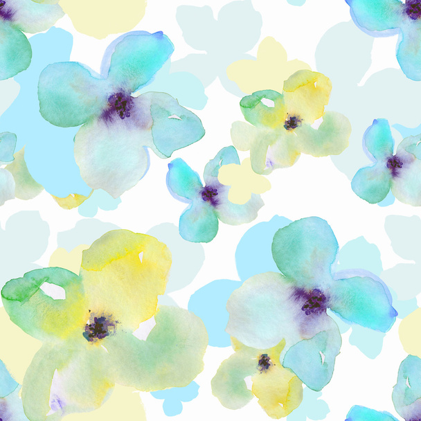 Acuarela moderna patrón floral fondo
 - Foto, imagen