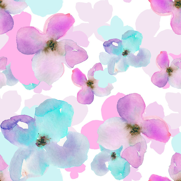 moderne Aquarell floralen Muster Hintergrund - Foto, Bild