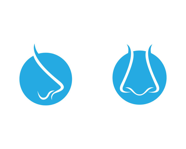 Neus logo template vector pictogram illustratie ontwerp - Vector, afbeelding