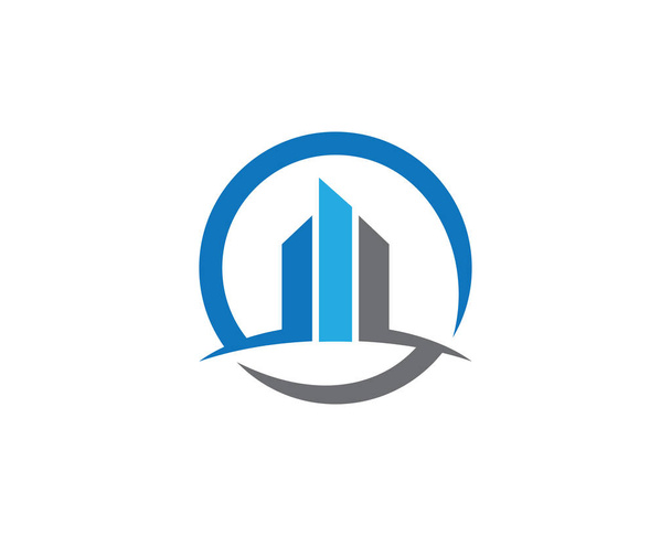 Immobilier Logo Modèle vectoriel icône illustration design - Vecteur, image