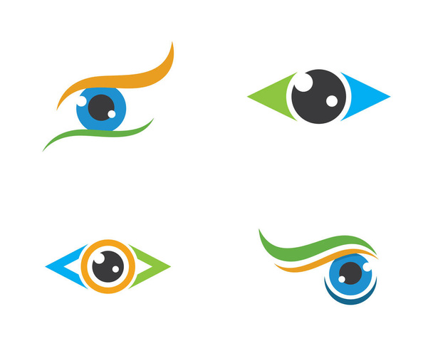 Identidad de marca Diseño del logotipo del vector de cuidado ocular corporativo - Vector, imagen