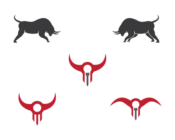 Bull logo malli vektori kuvake kuvitus suunnittelu - Vektori, kuva