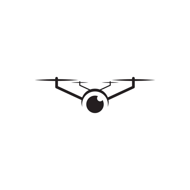 Modelo de vetor de design de logotipo de tecnologia Drone - Vetor, Imagem