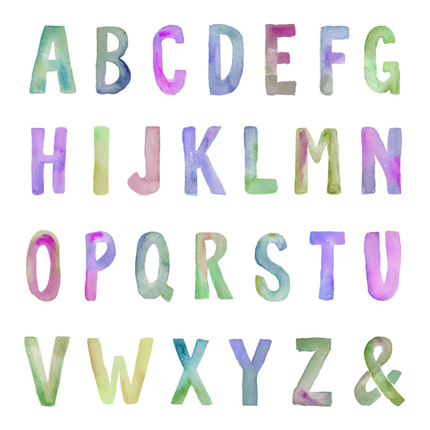 Lettres Alphabet Aquarelle
 - Photo, image