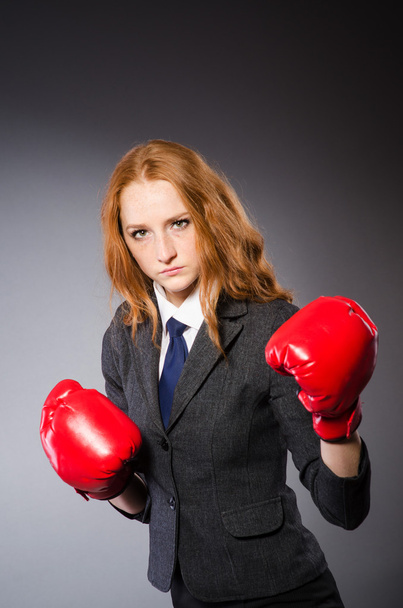 Woman boxer - Фото, изображение