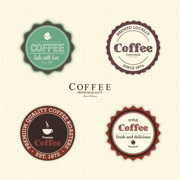 kávé Címkék - Vektor, kép