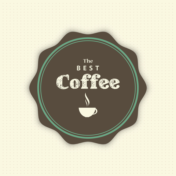 Coffee Label - Vector, afbeelding